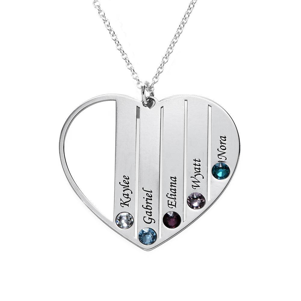 Mom Birthstone Necklace in Premium Silver-1 product photo