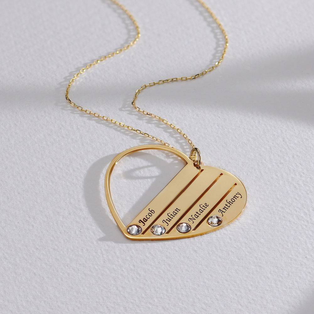 Mom Birthstone Necklace in Gold 10K-2 product photo