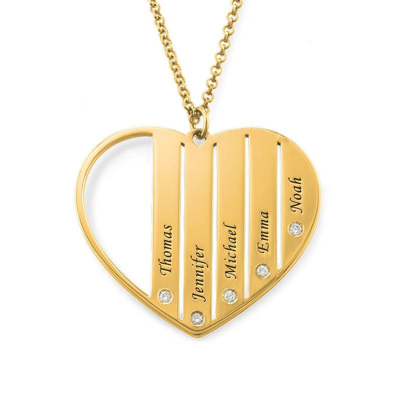Mom Diamond Necklace in 18K Gold Vermeil product photo