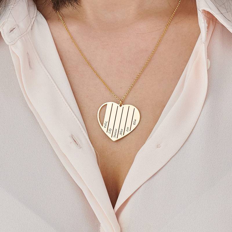 Mom Heart Necklace in Gold Plating-4 product photo
