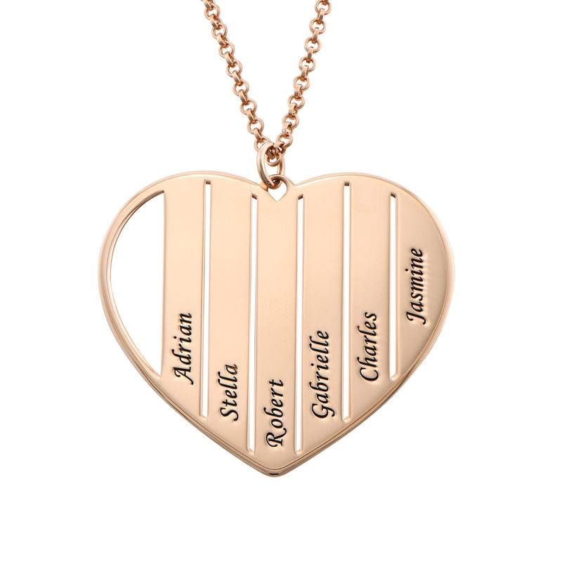 Mom Heart Necklace in Rose Gold Plating-1 product photo