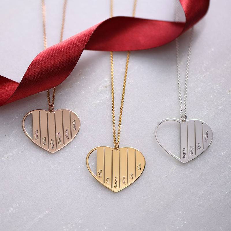 Mom Heart Necklace in Sterling Silver product photo