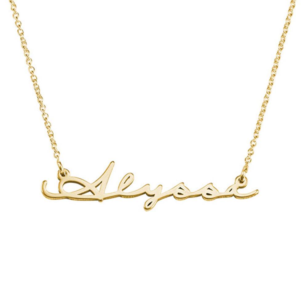 Signature Style Name Necklace in 18k Gold Vermeil-7 product photo