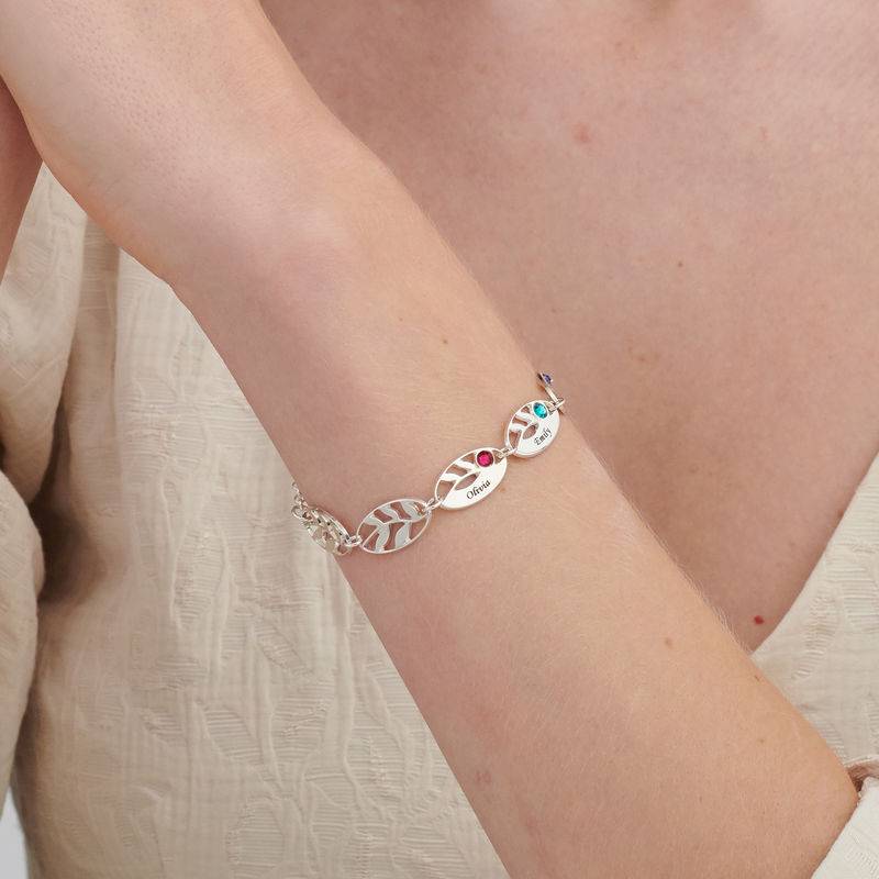 Mother Leaf Bracelet with Engraving-3 product photo