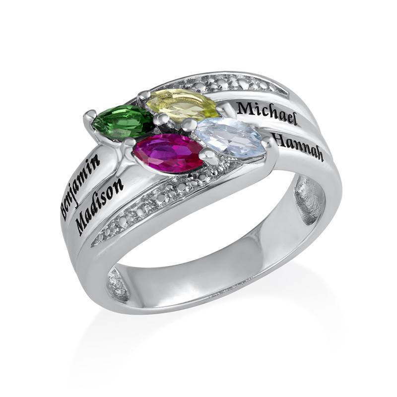 Mother Ring with Birthstones-2 product photo