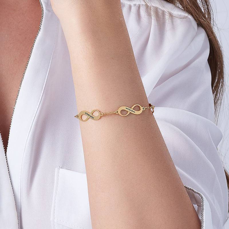 Multiple Infinity Bracelet in 14K Yellow Gold-3 product photo