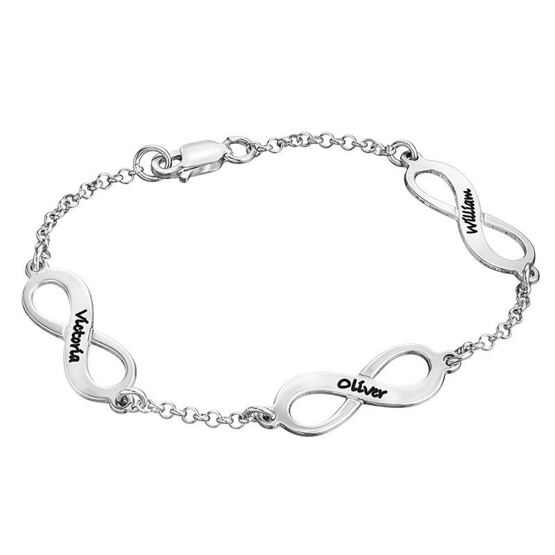 Multiple Infinity Bracelet in Silver-2 product photo