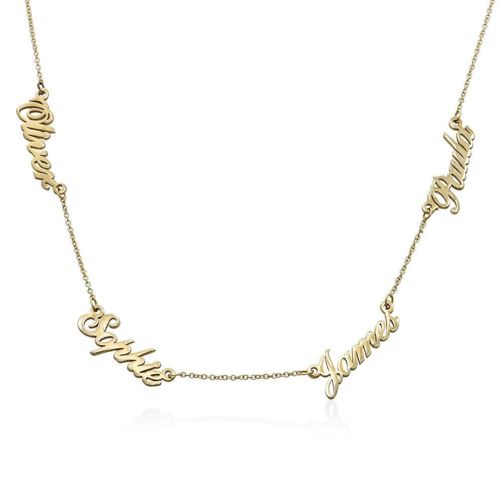 Heritage Multiple Name Necklace in 14k Yellow Gold-1 product photo