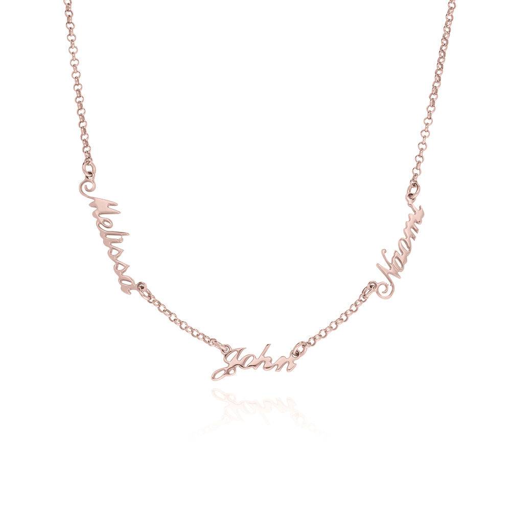 Heritage Multiple Name  Necklace in Rose Gold Plating-1 product photo