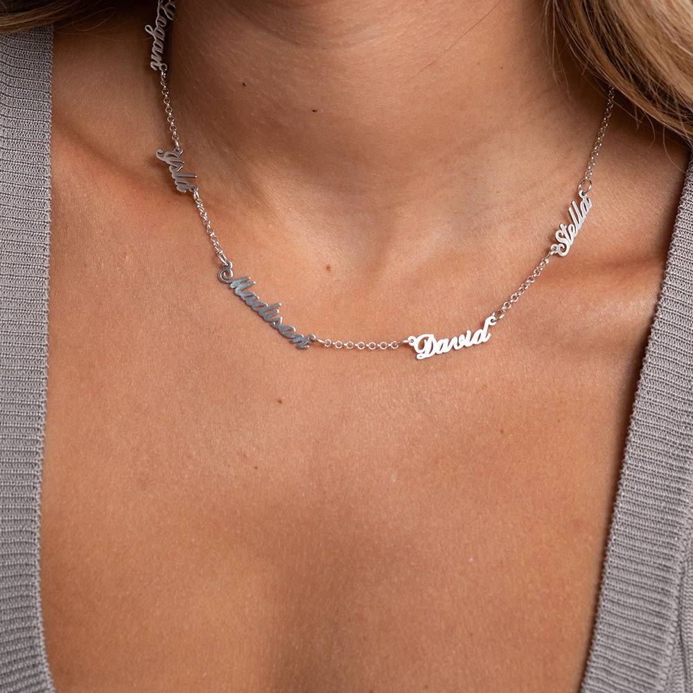 Heritage Multiple Name Necklace in Sterling Silver-4 product photo