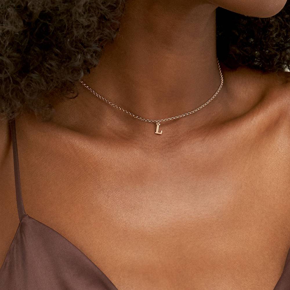 Name Choker in 18K Rose Gold Plating-5 product photo