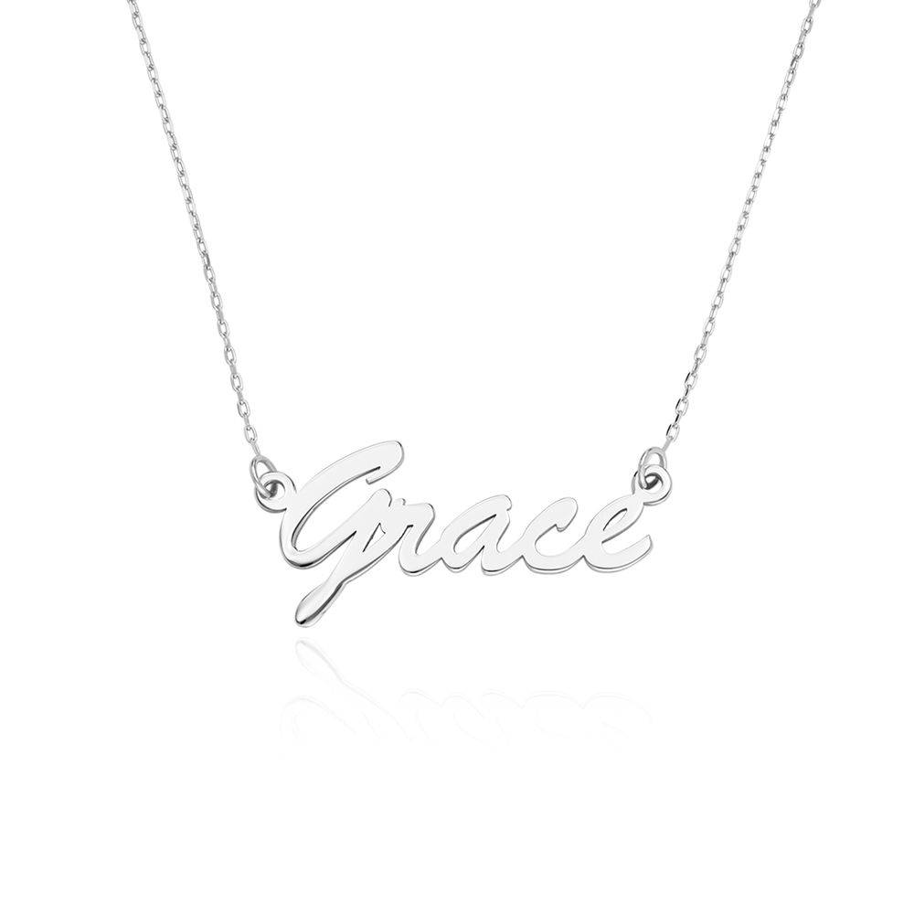 Name Necklace in 10K White Gold-1 product photo