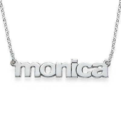 Nameplate Necklace in Lowercase Font-1 product photo