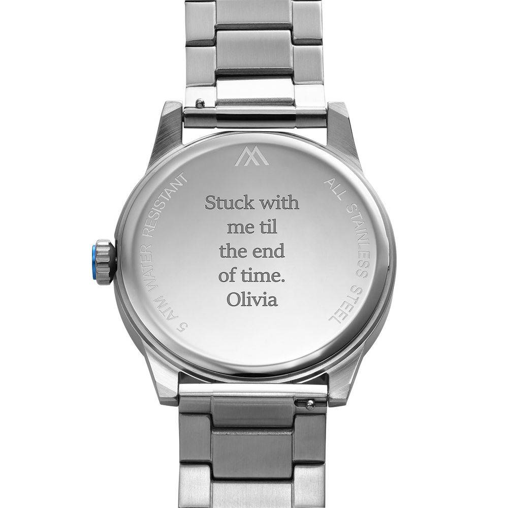 Odysseus Day Date Minimalist Stainless Steel Watch-5 product photo