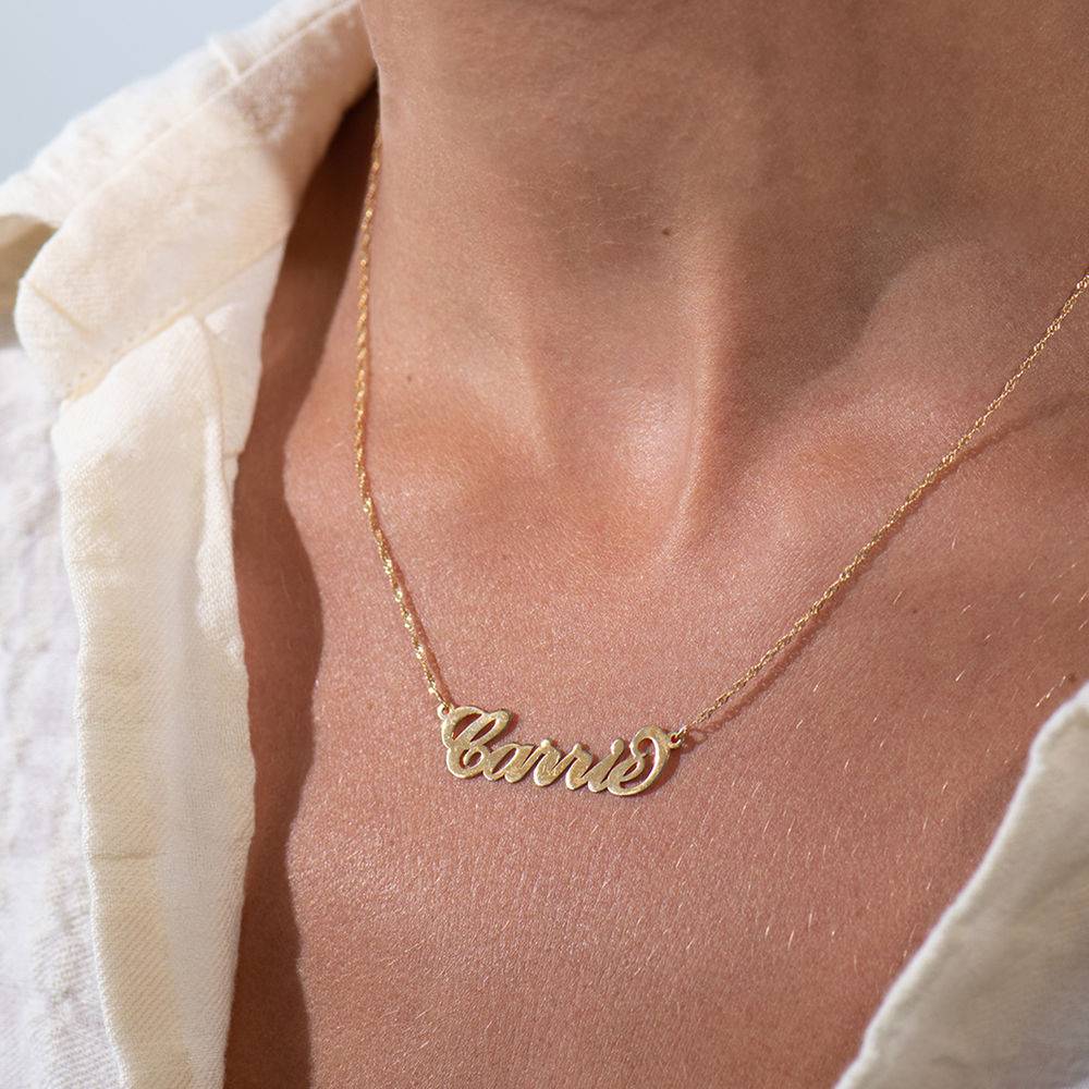 Carrie Style Personalized 14k Gold Name Necklace-4 product photo