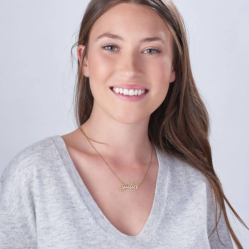 Classic Cocktail Name Necklace in 18k Gold Plating-2 product photo