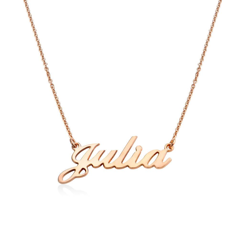Classic Cocktail Name Necklace in 18k Rose Gold Plating-4 product photo