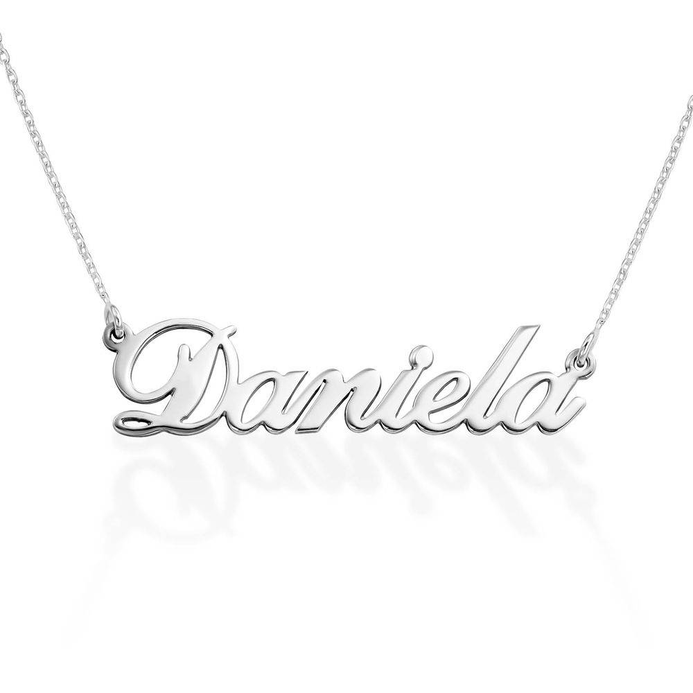 Classic Cocktail Name Necklace in Premium Silver-2 product photo