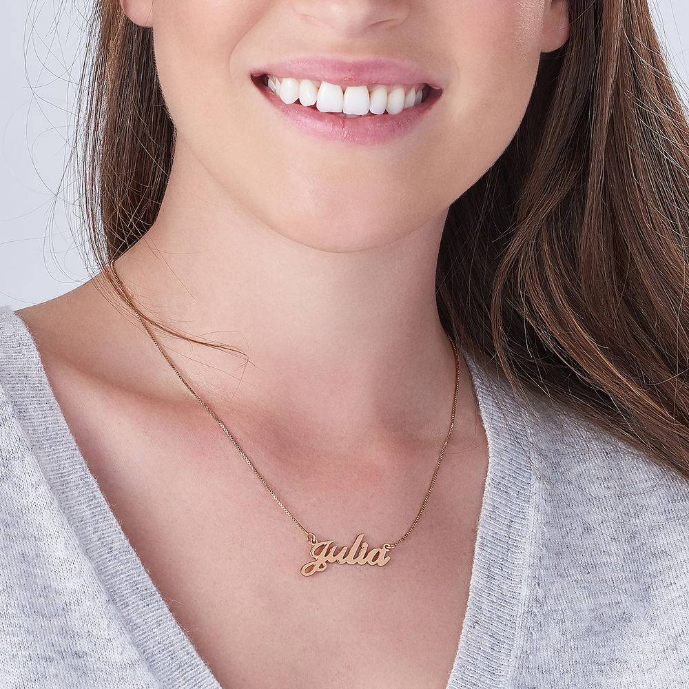 Classic Cocktail Name Necklace in 18k Rose Vermeil-1 product photo