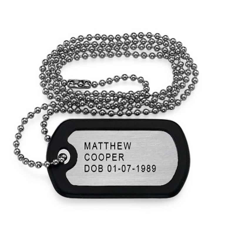 Personalized Dog Tag Necklace for Men product photo