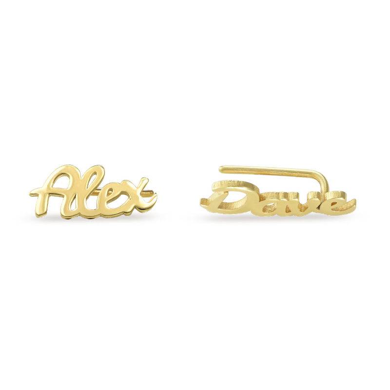 Personalized Ear Climbers with 18K Gold Plating-1 product photo