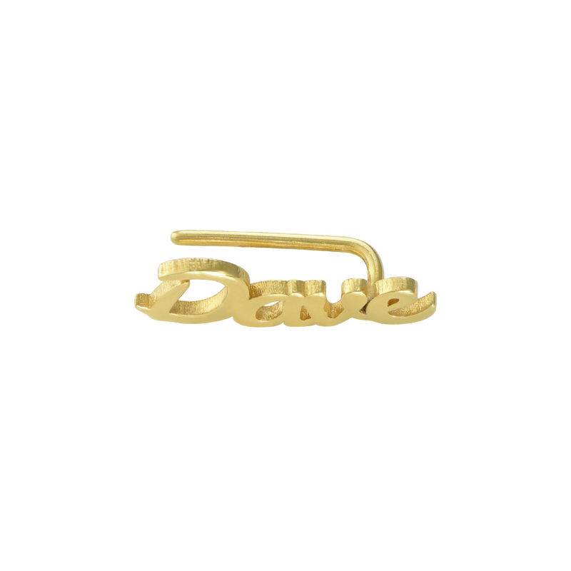 Personalized Ear Climbers with 18K Gold Plating-2 product photo