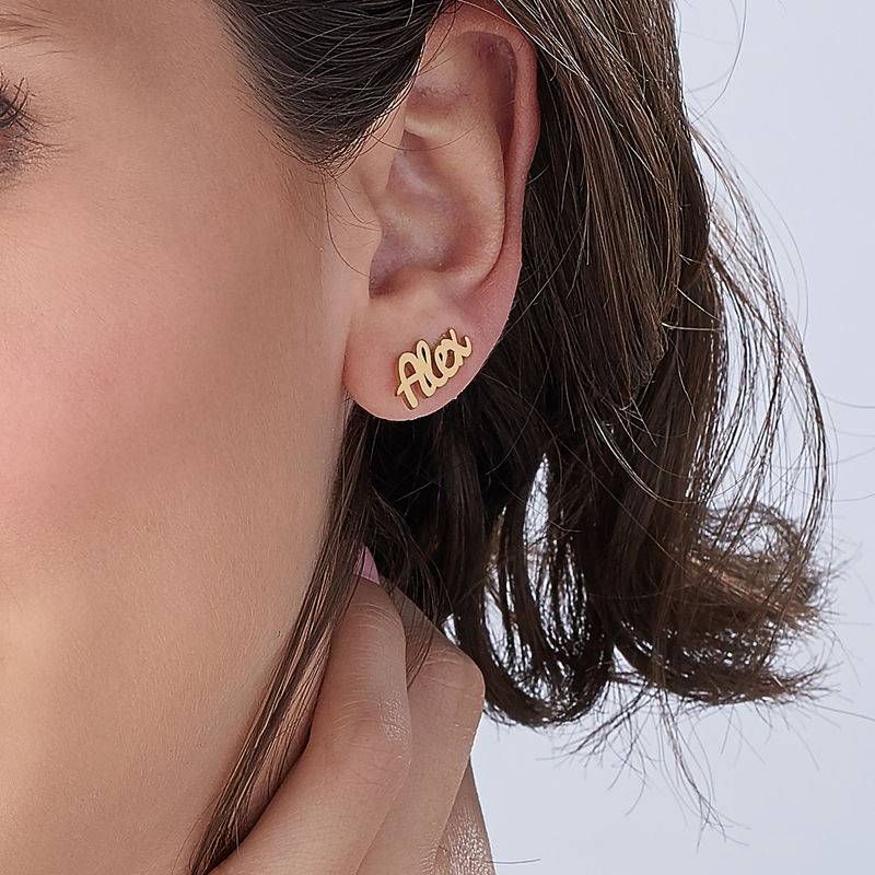 Personalized Ear Climbers with 18K Gold Plating-4 product photo