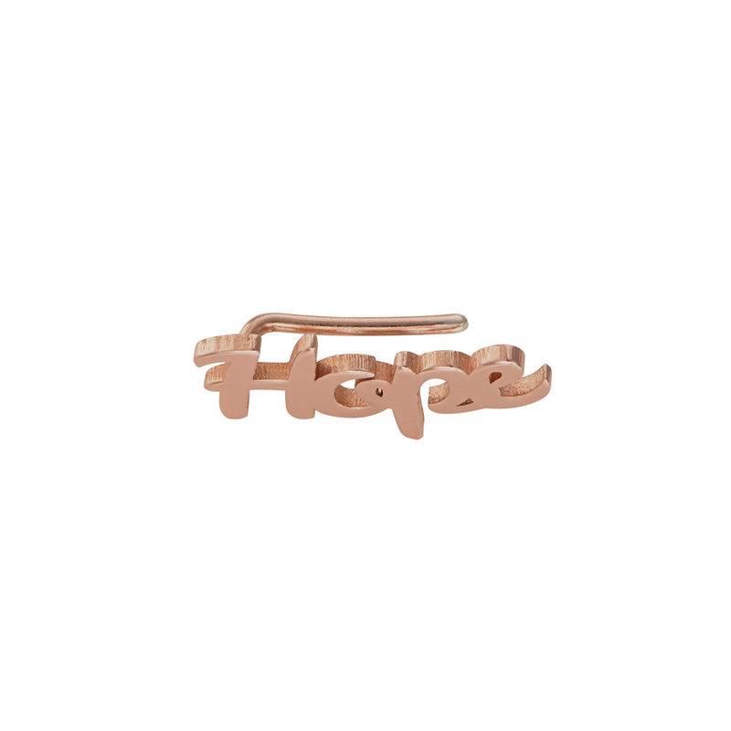 Personalized Ear Climbers with 18K Rose Gold Plating-2 product photo