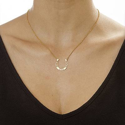 Personalized Horseshoe Necklace-2 product photo