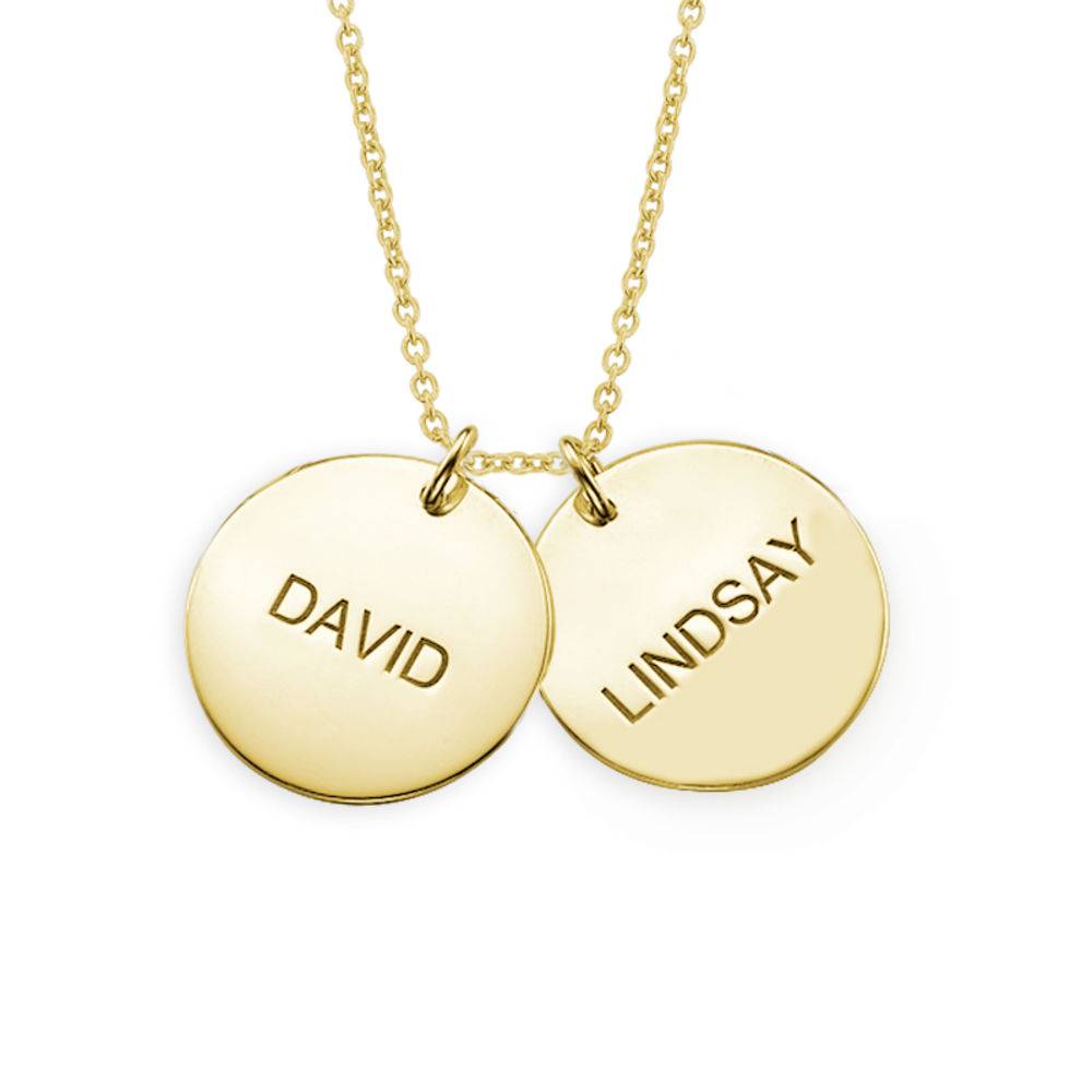 Personalized hot sale disk necklace