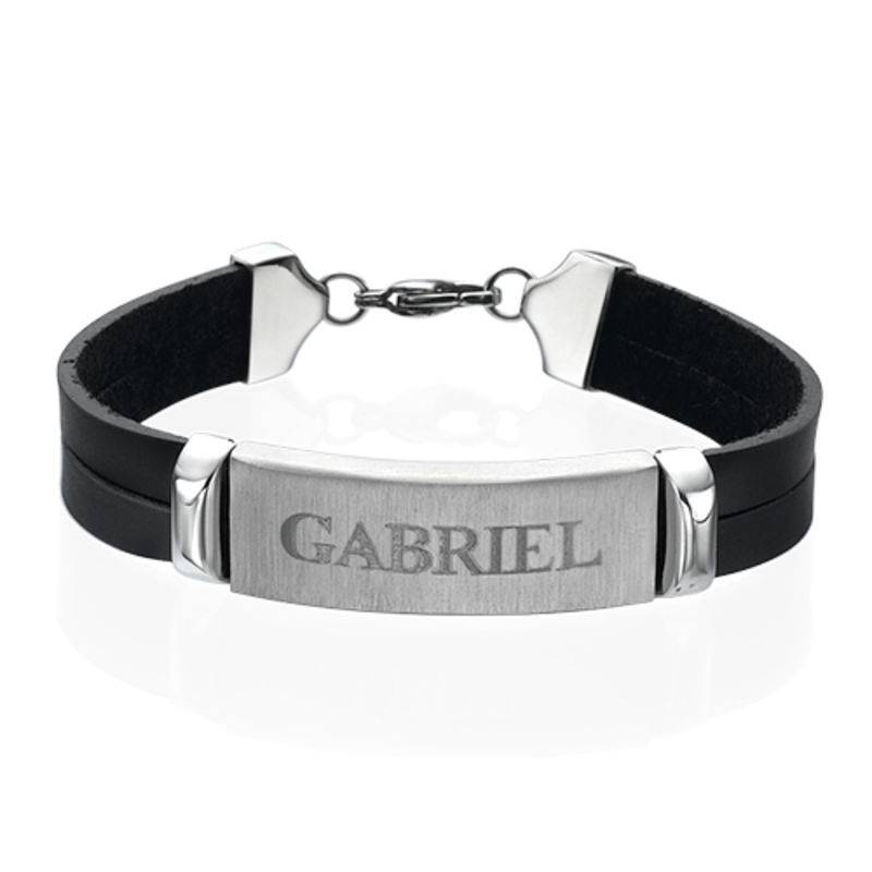 Personalized Leather Bracelet for Men-2 product photo