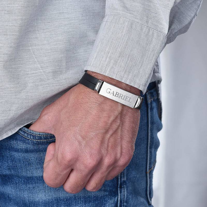 Personalized Leather Bracelet for Men-5 product photo