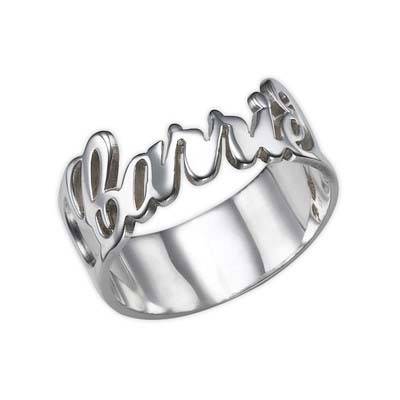 Personalized Silver Cut Out Ring-1 product photo