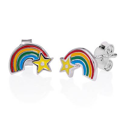 Rainbow Earrings for Kids