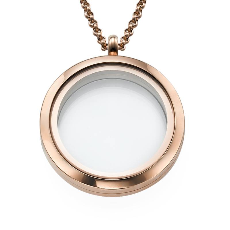 Round Locket in Rose Gold Plating-1 product photo