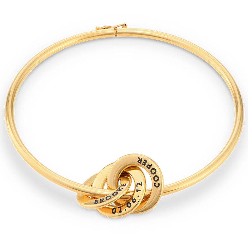 Russian Ring Bangle Bracelet in Gold Plating-1 product photo