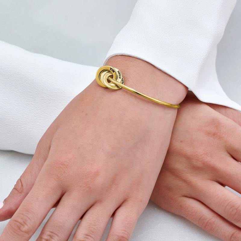 Russian Ring Bangle Bracelet in Gold Plating-4 product photo