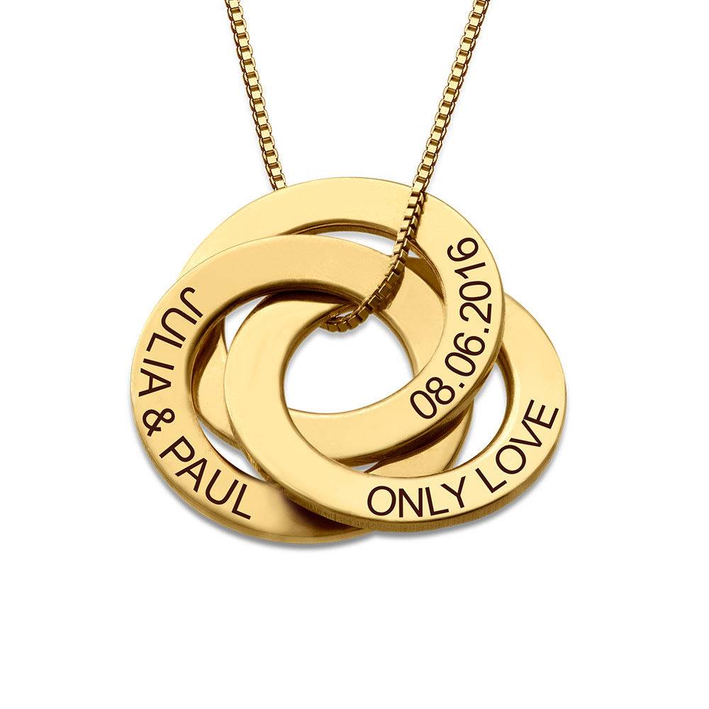 Russian Ring Necklace in Gold Plating product photo