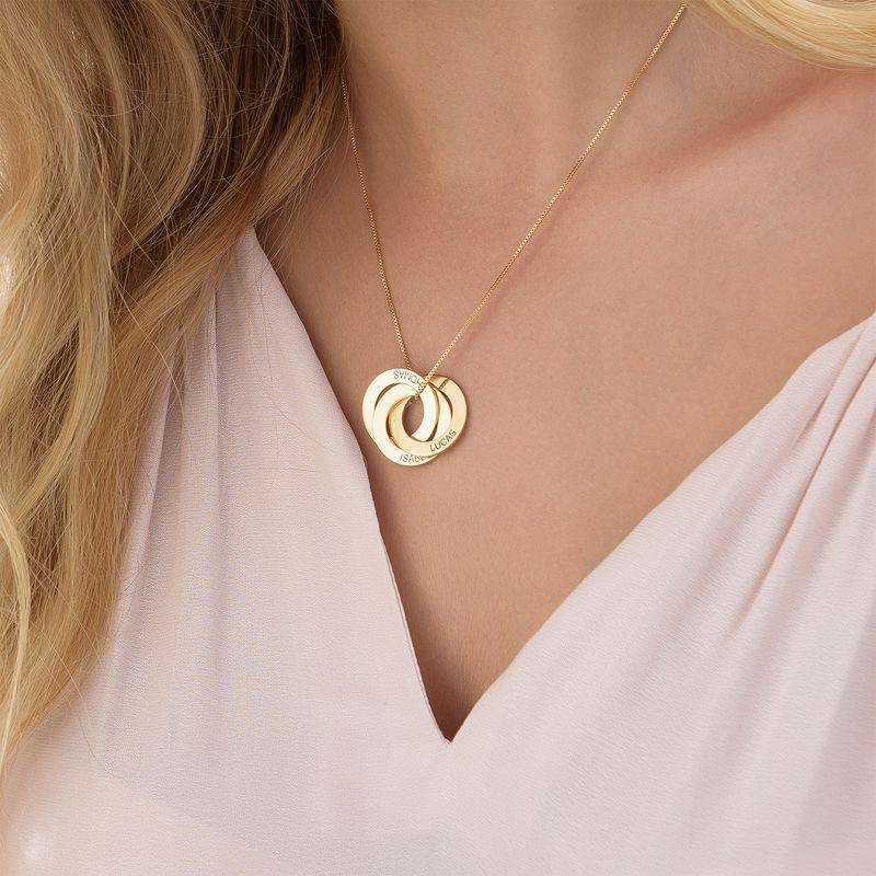 Russian Ring Necklace in Gold Vermeil product photo