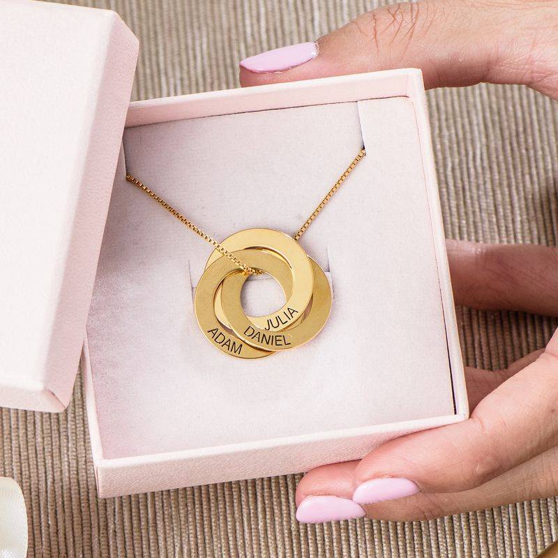 Russian Ring Necklace in Gold Vermeil Russian Ring Necklace in Gold Vermeil product photo