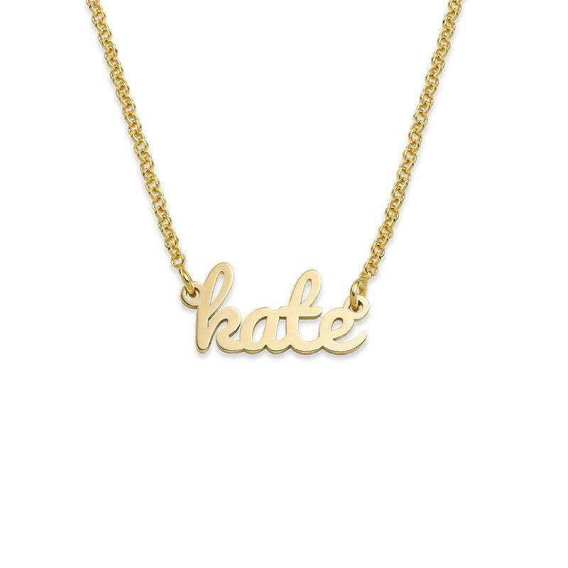 London Name Necklace in 18K Gold Plating-3 product photo
