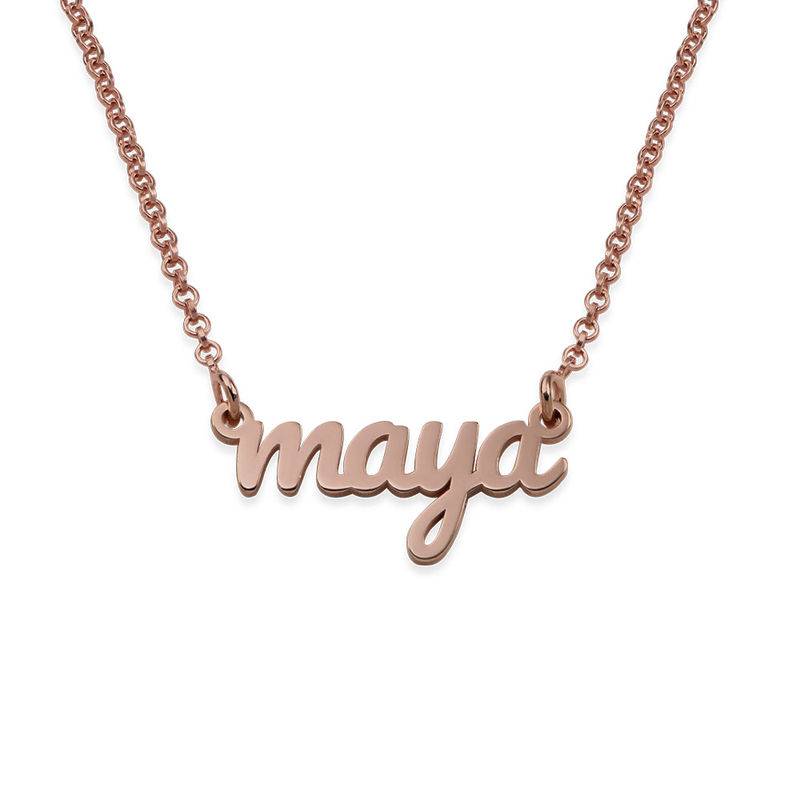 London Name Necklace in 18K Rose Gold Plating-1 product photo