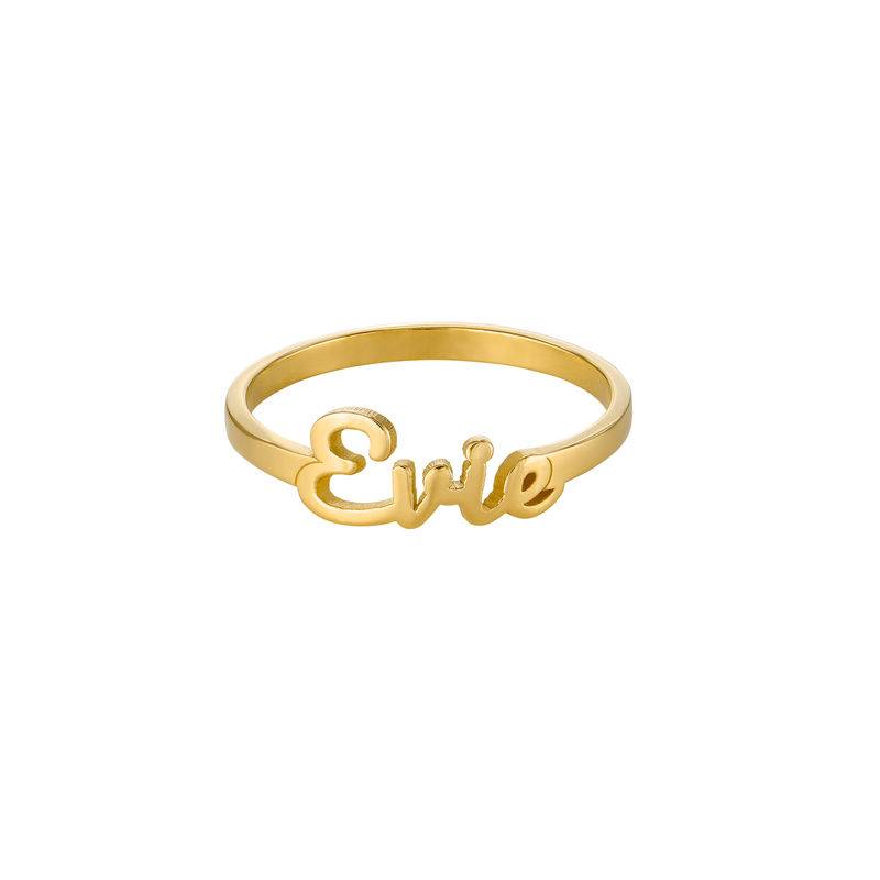 Script Name Ring in Gold Vermeil product photo