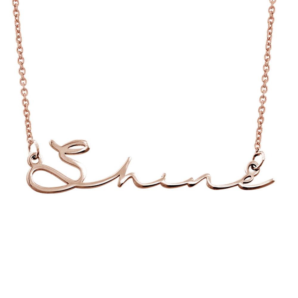 Signature Style Name Necklace in Rose Gold Plated-2 product photo