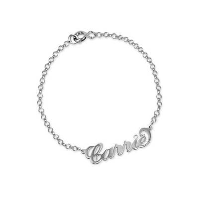 Silver and Crystal Name Bracelet / Anklet-1 product photo