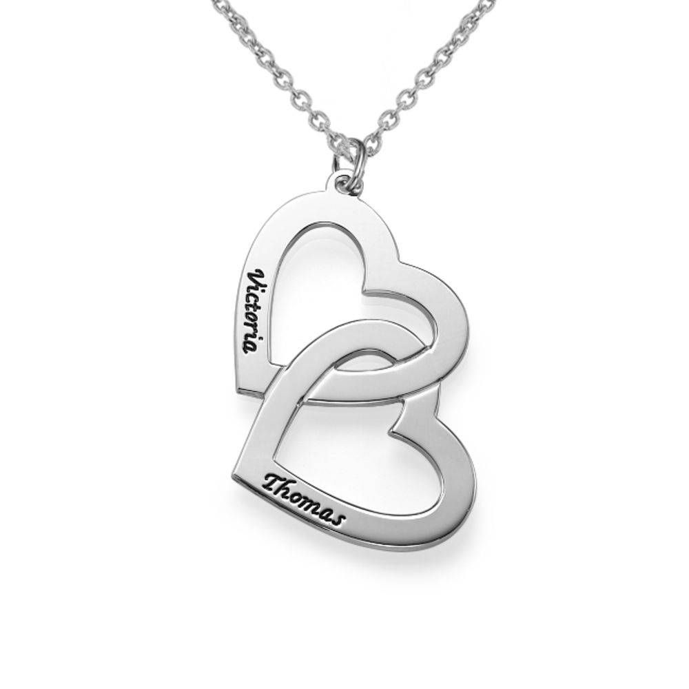 Sterling Silver Heart in Heart Necklace-1 product photo