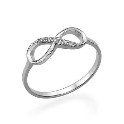Cubic Zirconia Infinity Ring-1 product photo