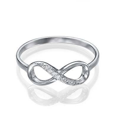 Cubic Zirconia Infinity Ring-1 product photo
