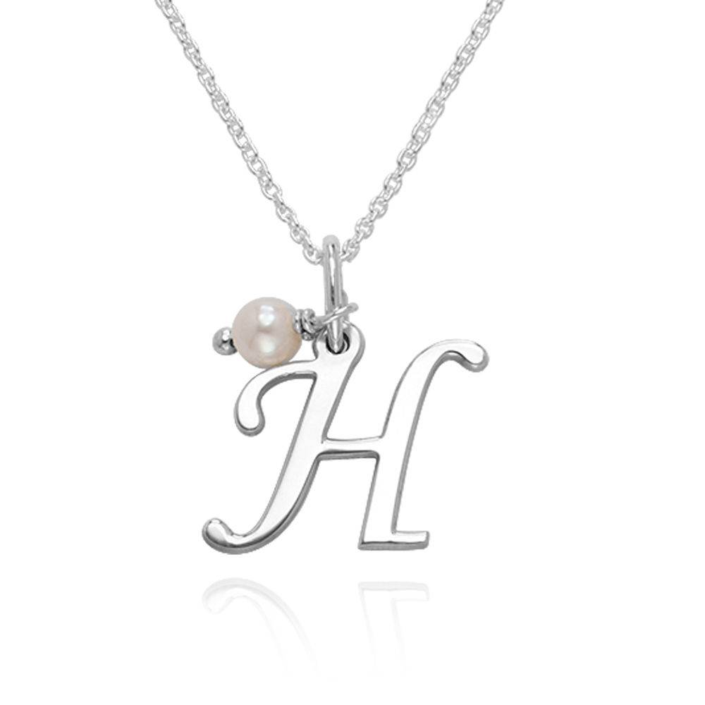 Sterling Silver Initial Pendant-4 product photo