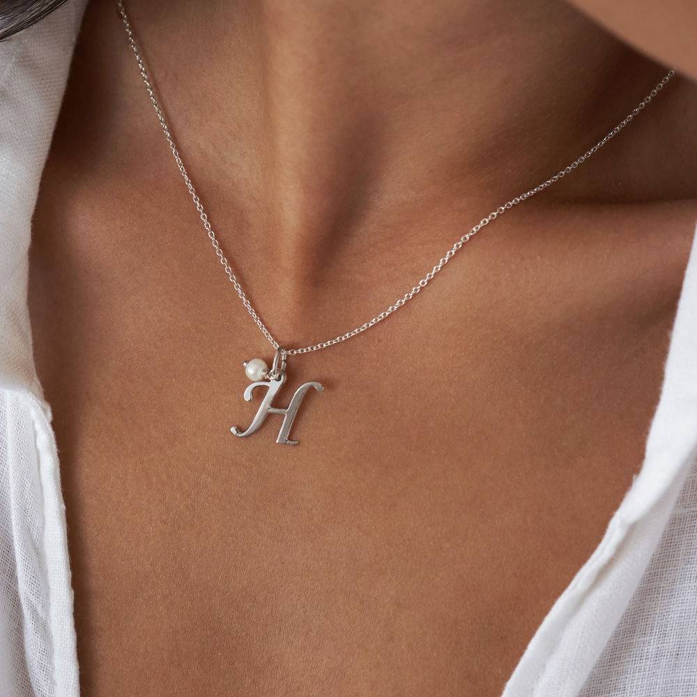 Sterling Silver Initial Pendant-1 product photo